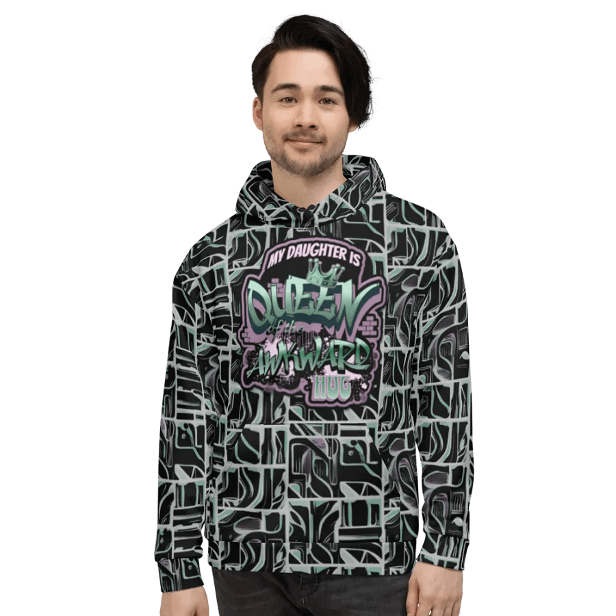 Queen of the Awkward Hug #Autism All Over Print Hoodie product image (9)