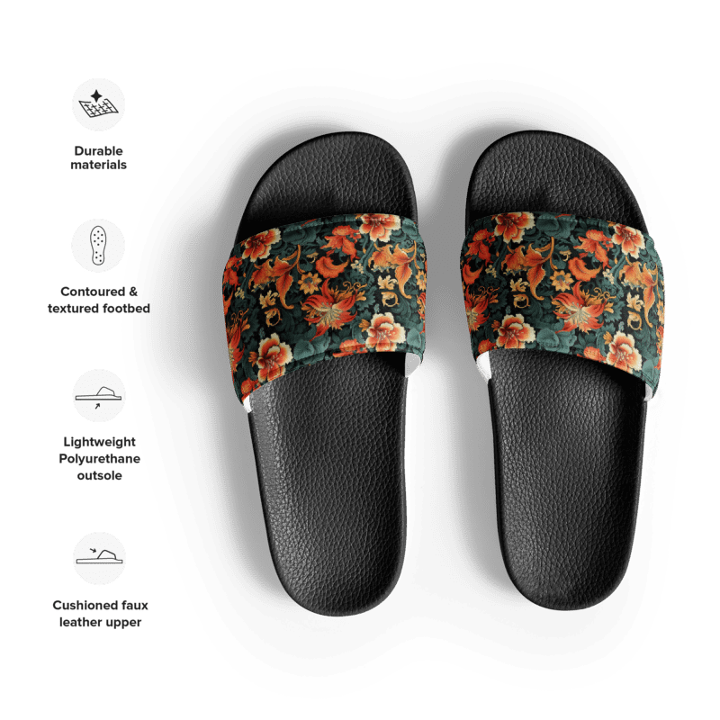Sunset Flowers | Men's Slides product image (5)