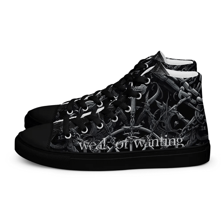 Weak Of Wanting Gothic / Metal Logo High Tops product image (1)