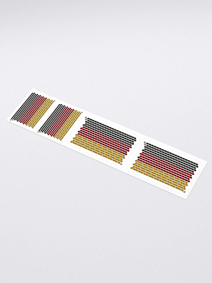 Germany Bike Chain Flag Stickers, Mixed Size 4 Pack product image (1)