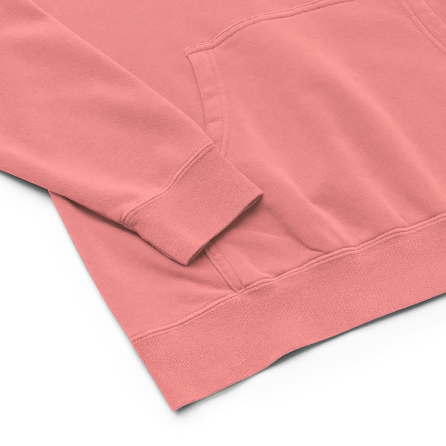 BUSY-BRAINED (L.C. pink bubble design 2) embroidered pigment hoodie product image (10)