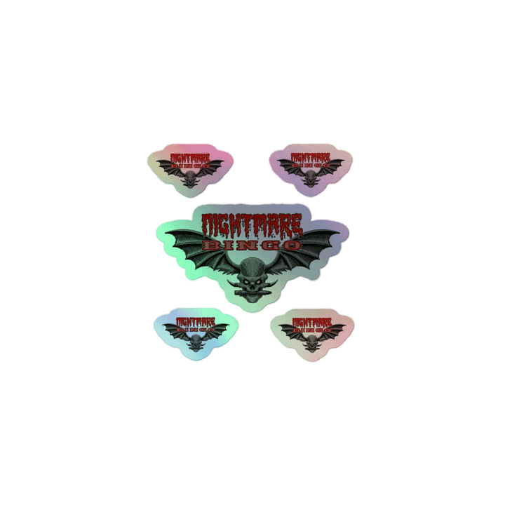 Nightmare Bingo Holographic Stickers product image (1)