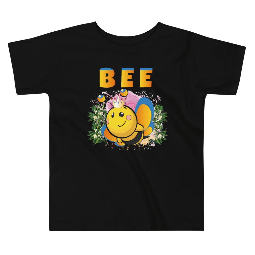 Cute Queen Bee Colorful Lovely T-Shirt-Funny Gift for Boys & Girls product image (5)