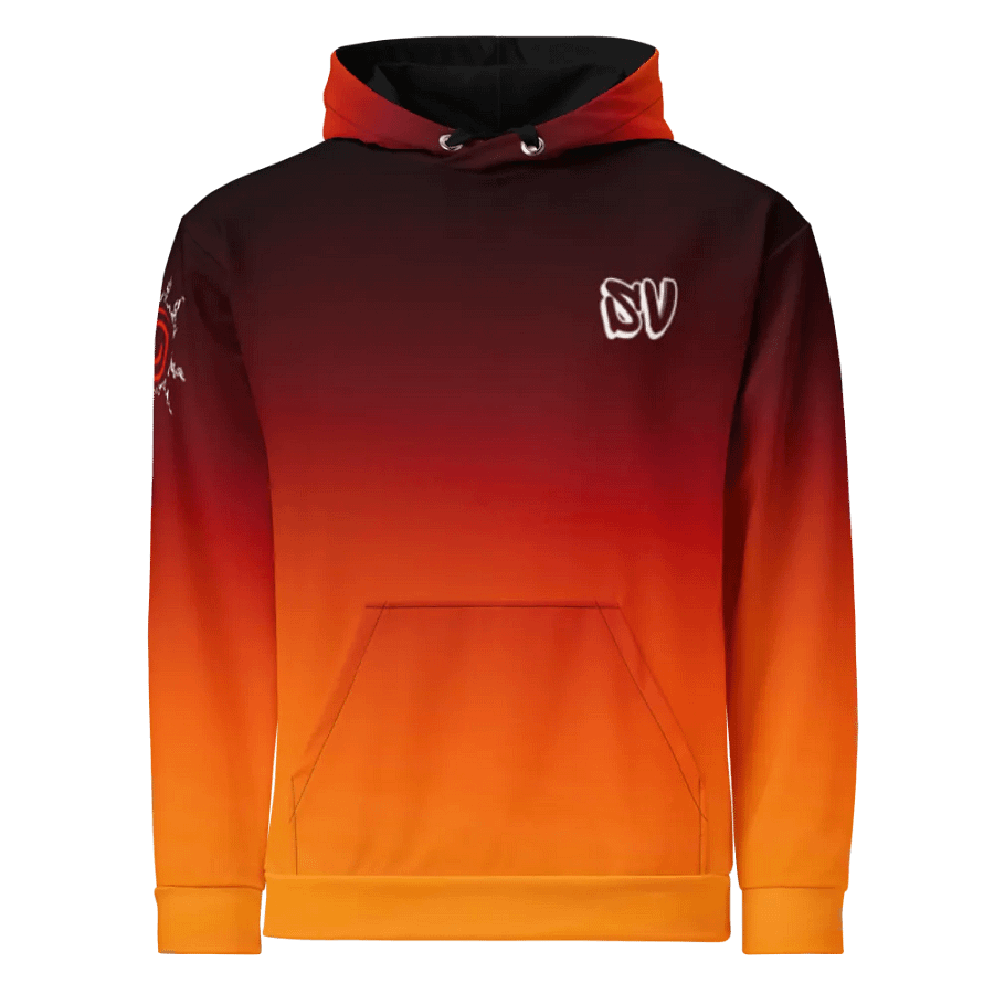 STRAIGHT VIBIN NEON COLOR FADE STYLE KURAMA + NARUTO HOODIE product image (1)