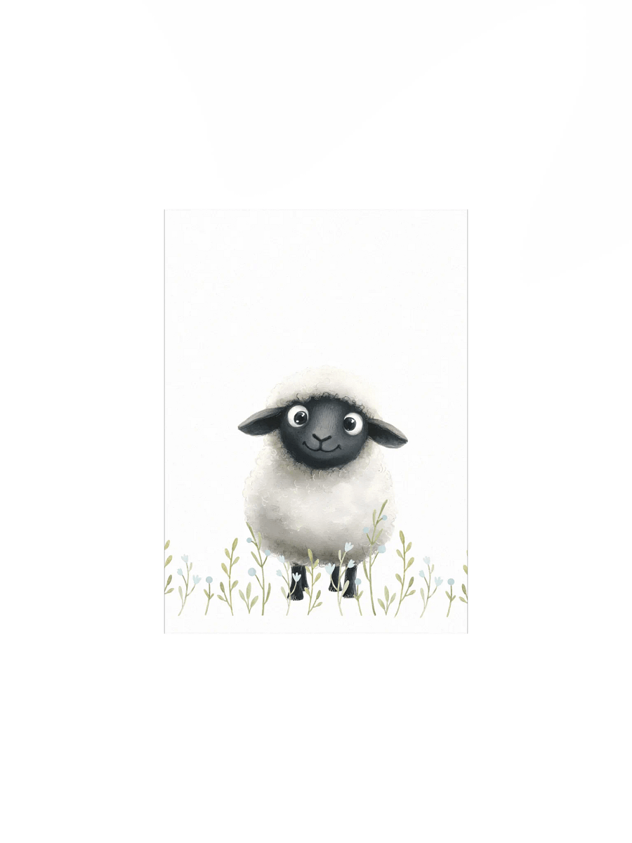 Cute Sheep Farm Nursery Print product image (2)