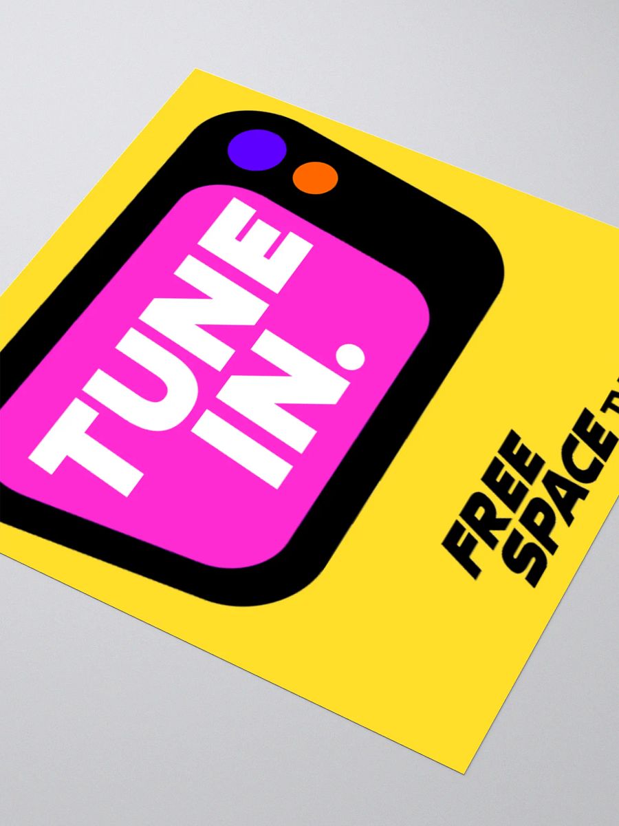 Tune In Sticker (Yellow) product image (8)