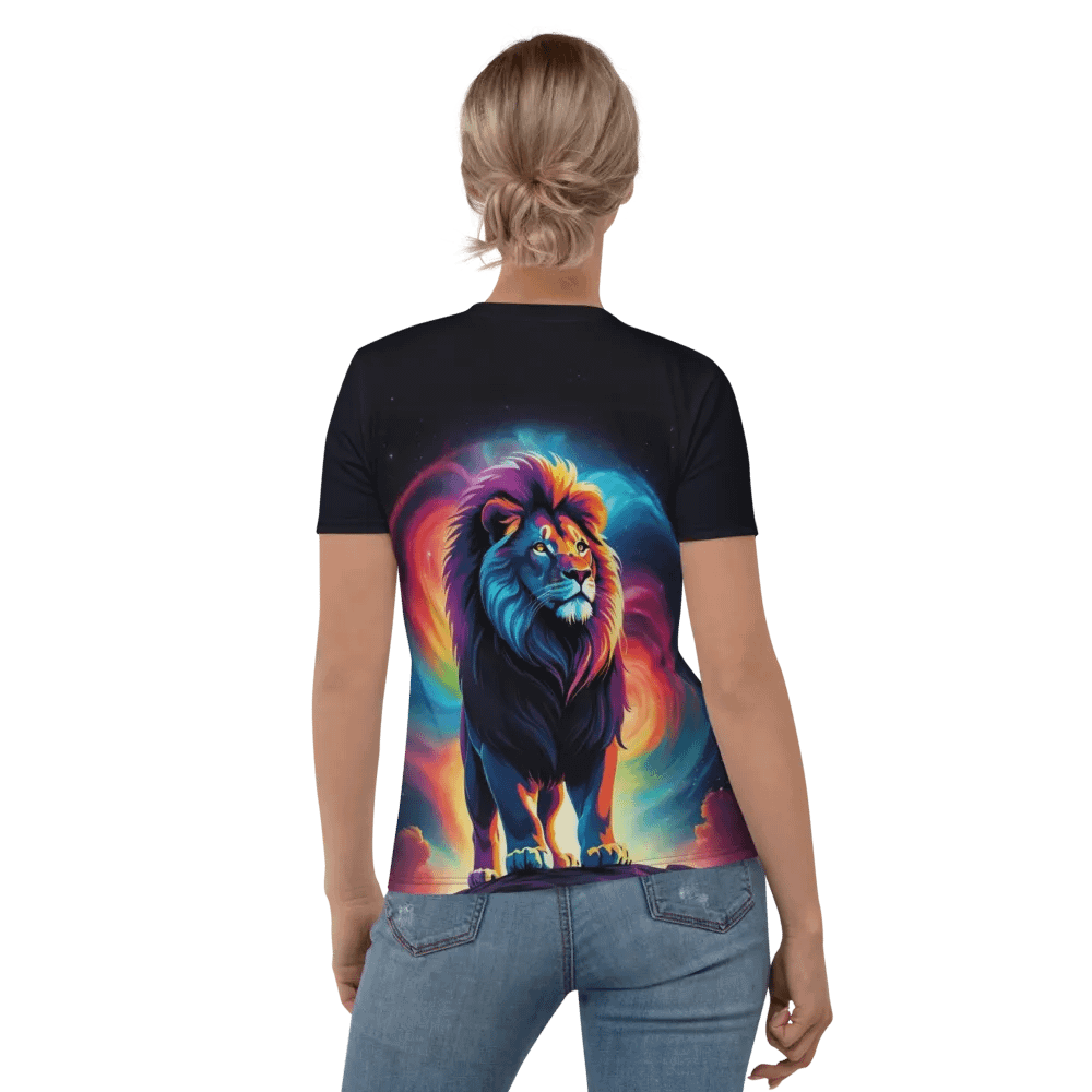 Lion Colorful All Over Print T-shirt product image (6)
