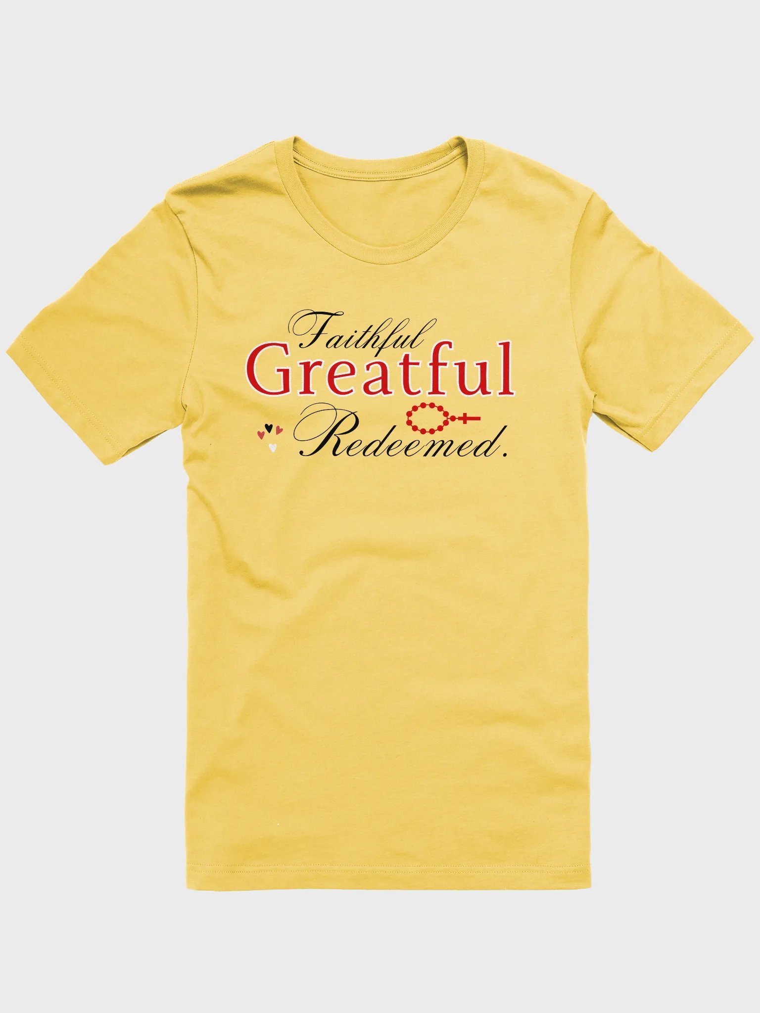 Faithful, Grateful , Redeemed Bella Canvas T-Shirt - Light product image (3)