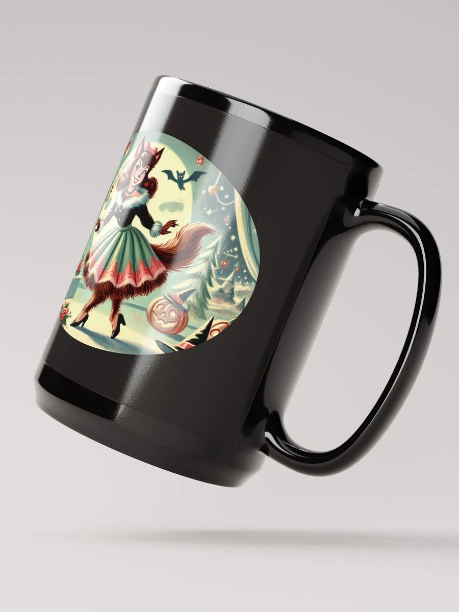 Halloween Werewolf - Black Glossy Mug 15 oz product image (3)