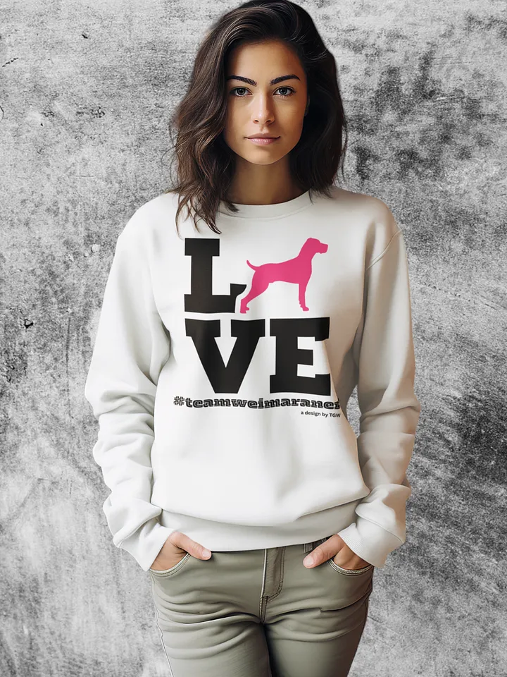 L.O.V.E. Weims (Pink) - Cotton Heritage Premium Sweatshirt product image (1)
