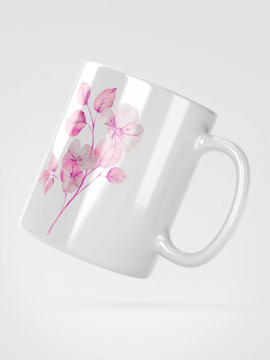 Pink Watercolor Plant Mug product image (5)