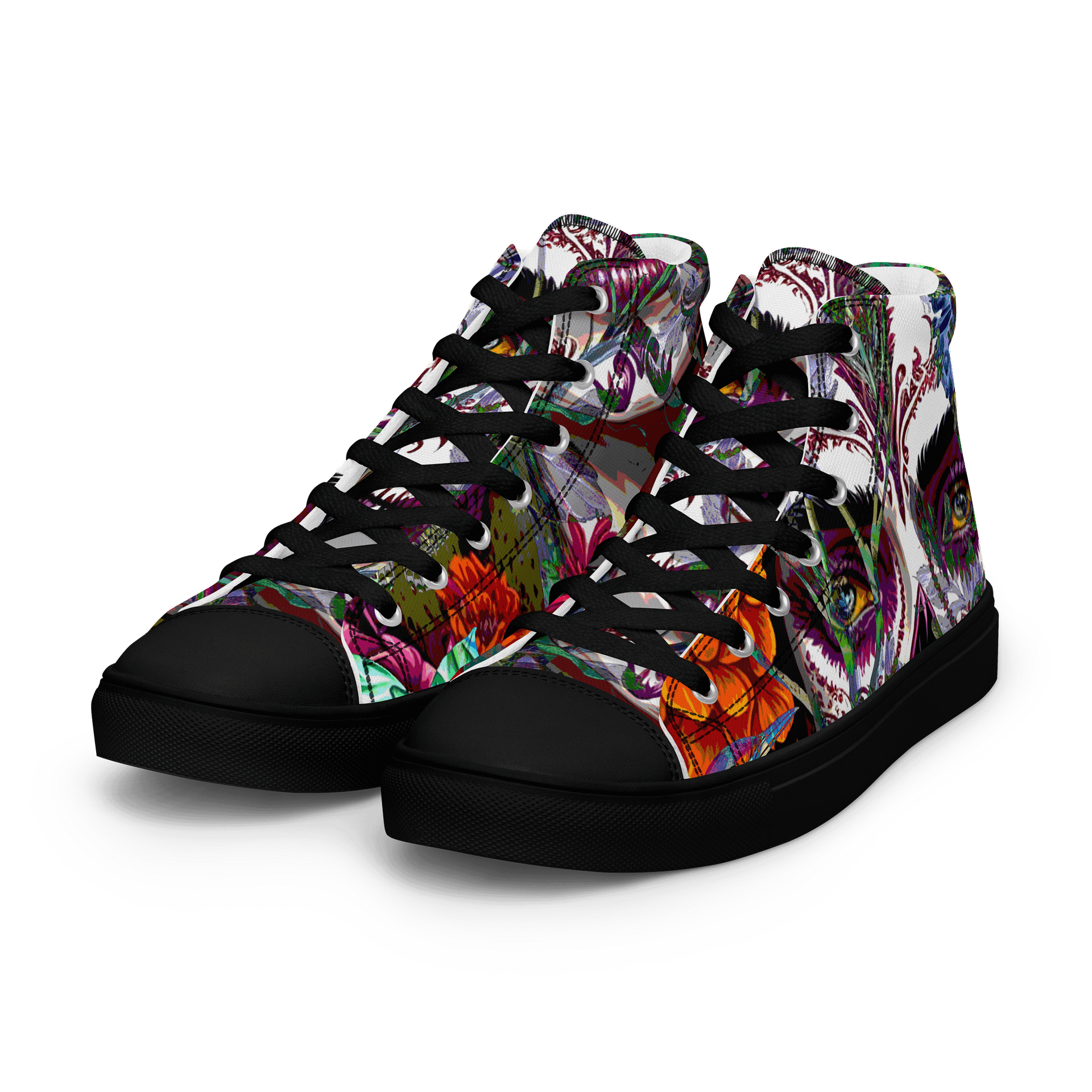 Sugar Skull Men's High Top Canvas Shoes product image (9)