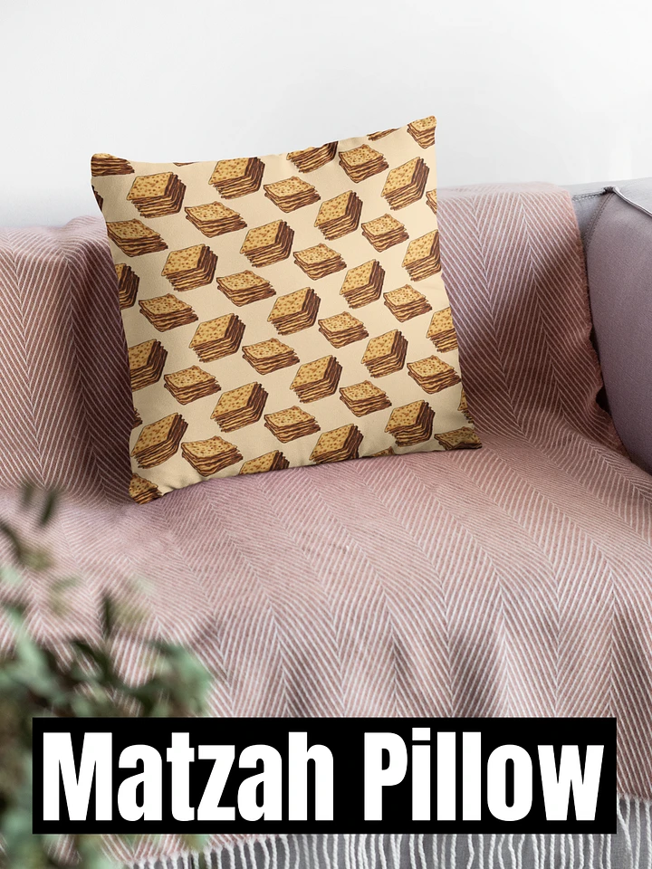 Passover Pillow - Matzah Pattern product image (1)