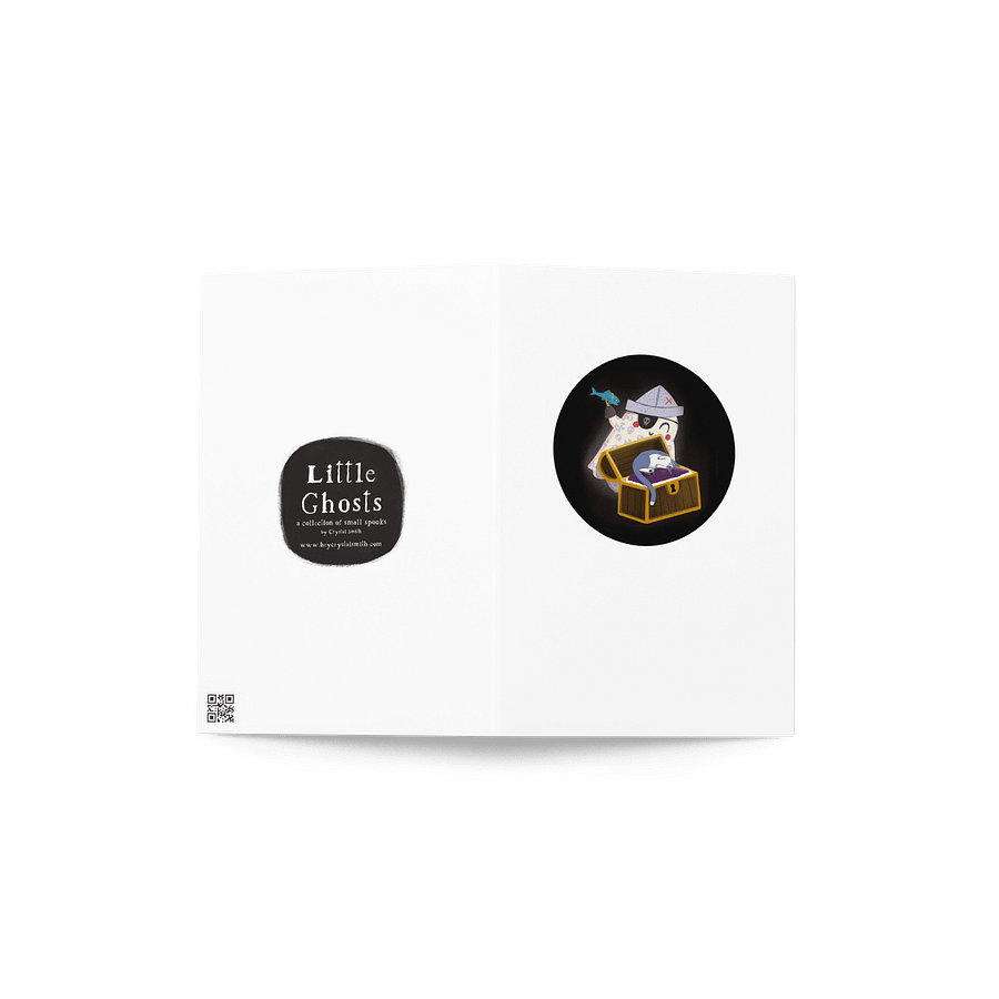 Little Ghost Pirate & Cat - Greeting Card product image (5)