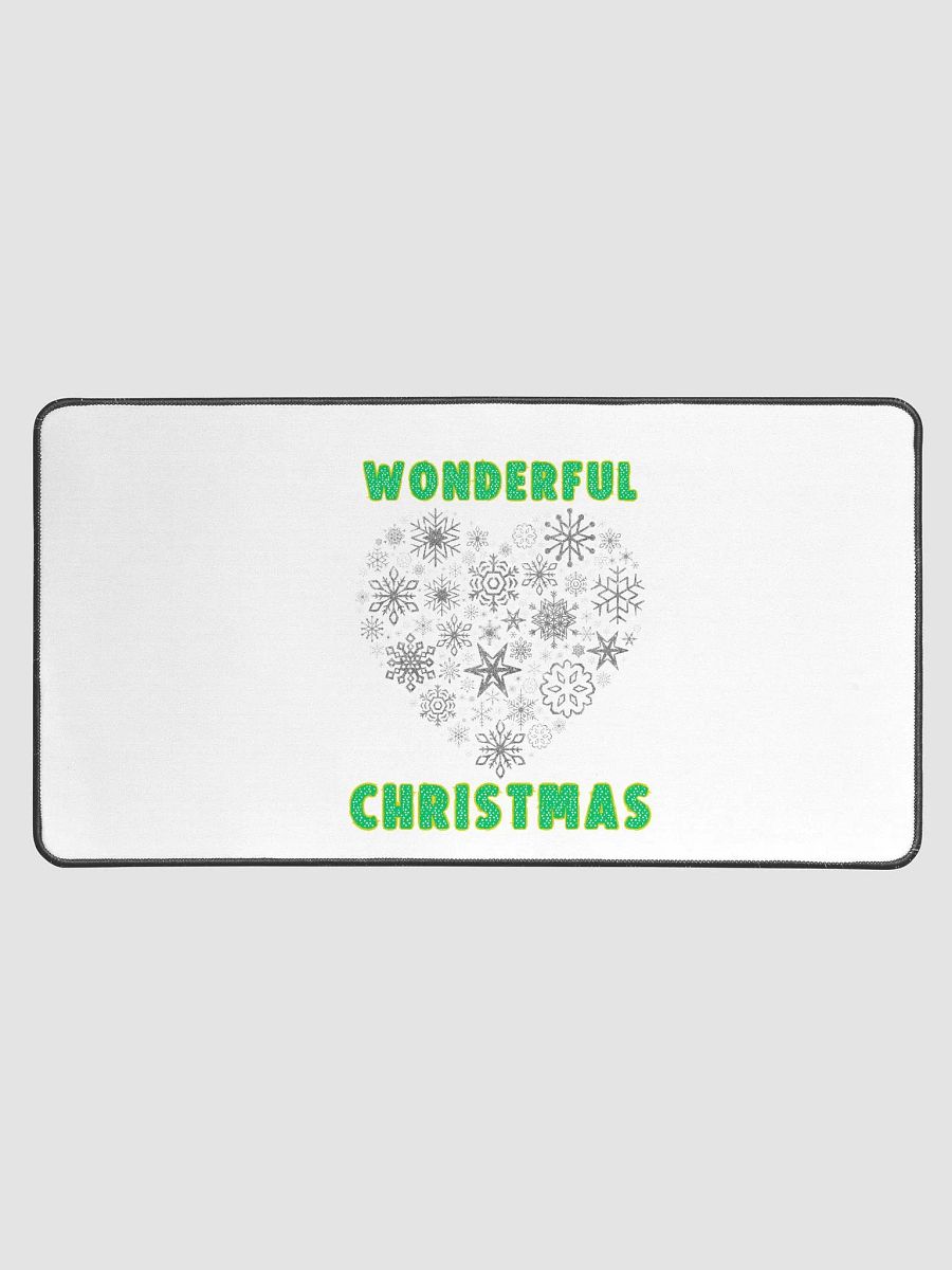 Glittering Christmas Heart Desk Mat product image (1)