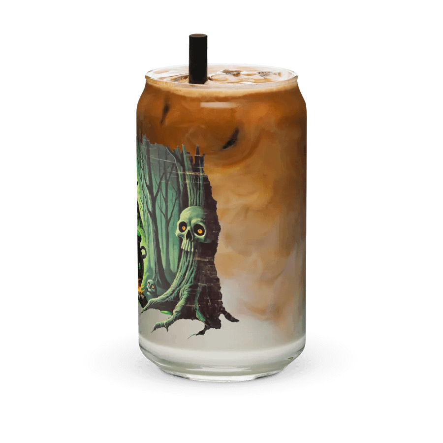 Cauldron Monster Halloween Brew Glass (Distressed Look) product image (12)