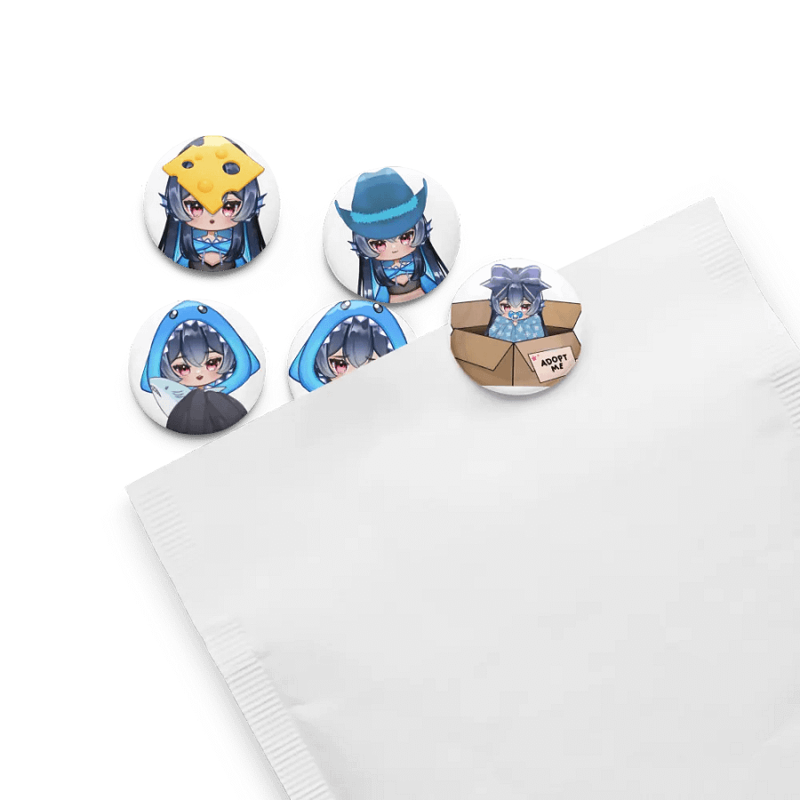 Chibi Button Pin Set (5) product image (13)