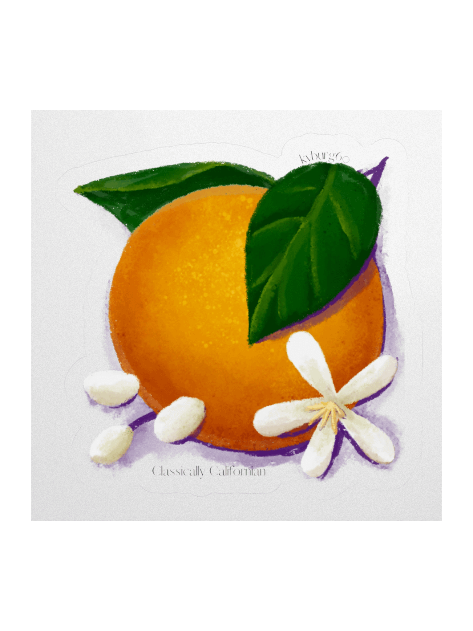 Kyburg60 - Classically Californian Kiss Cut Sticker product image (2)