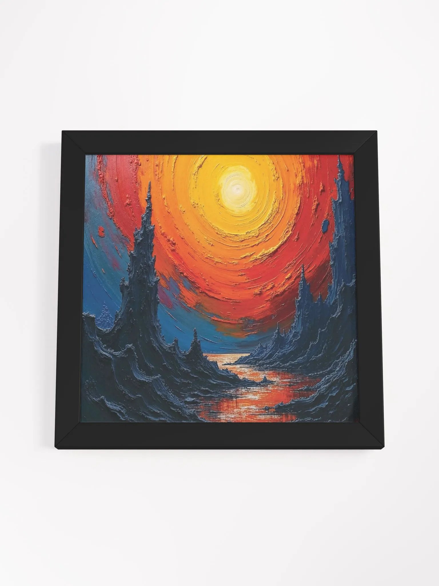 Ethereal Mountain Sunset Framed Print product image (27)