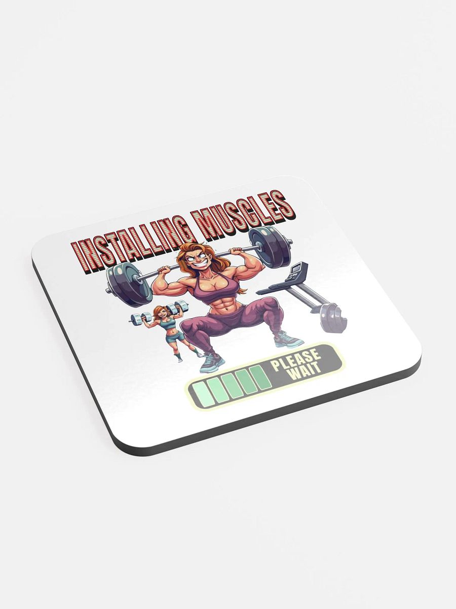 Intalling Muscle Weightlifting Female Coaster Set product image (3)