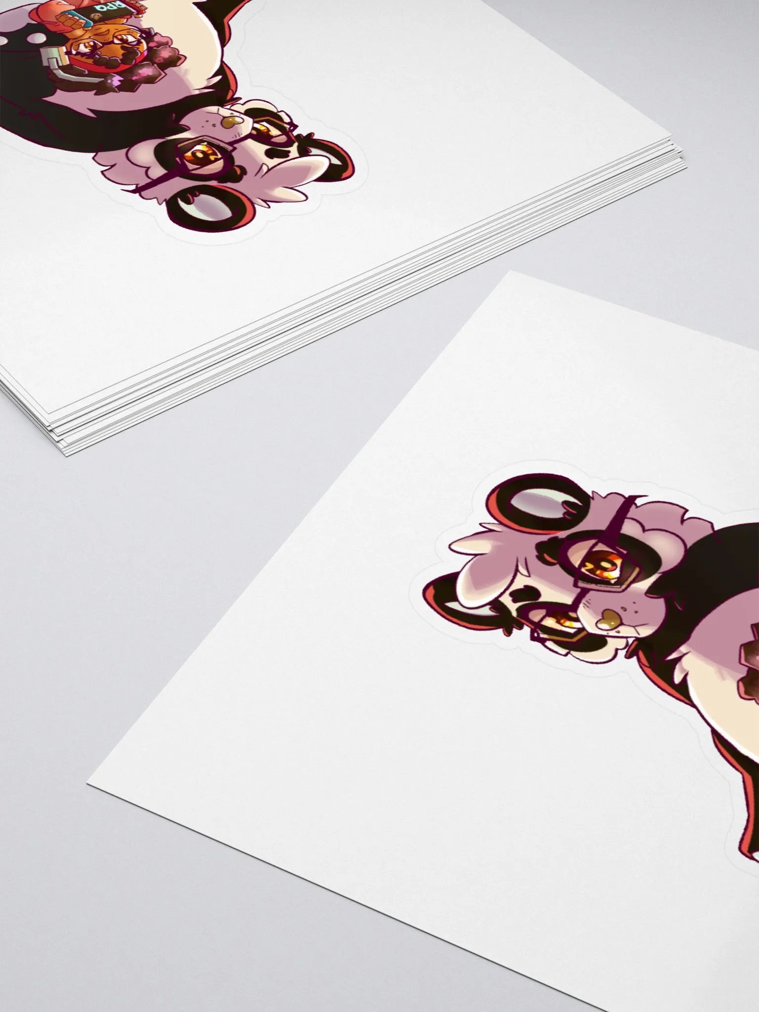 Chilling RPQ style Kiss cut sticker product image (4)