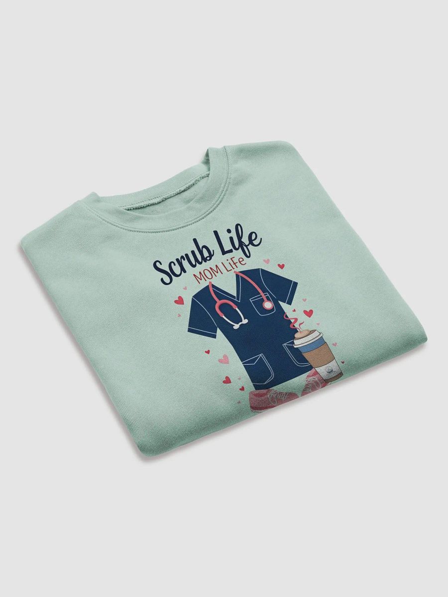 Mom Life Scrub Life Crop Sweatshirt product image (13)