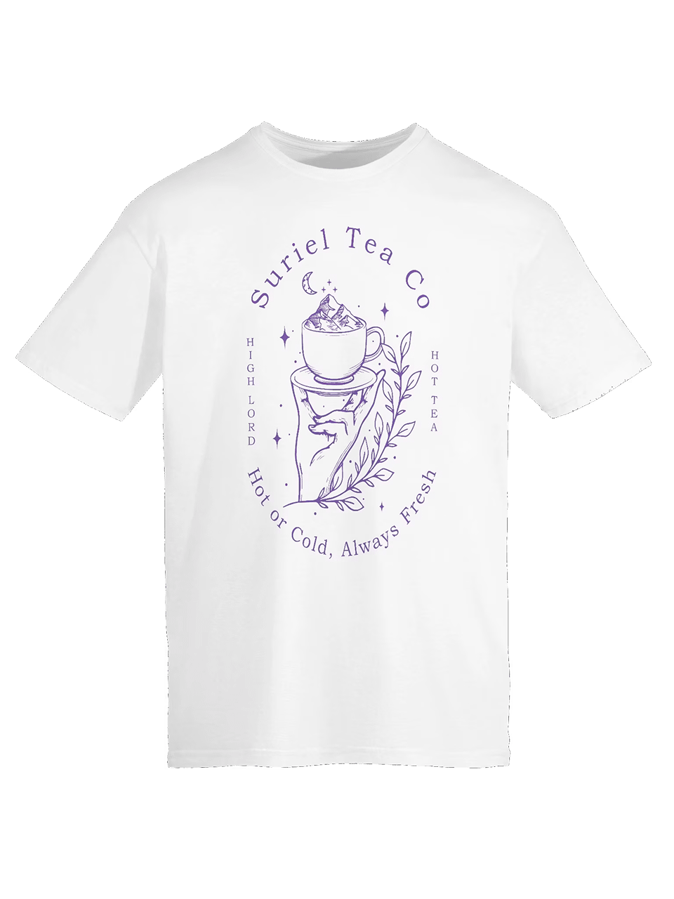 The Suriel Tea Co Suriel Tea Company Spill The Tea Velaris ACOTAR Symbol T-Shirt 1WH3 product image (1)