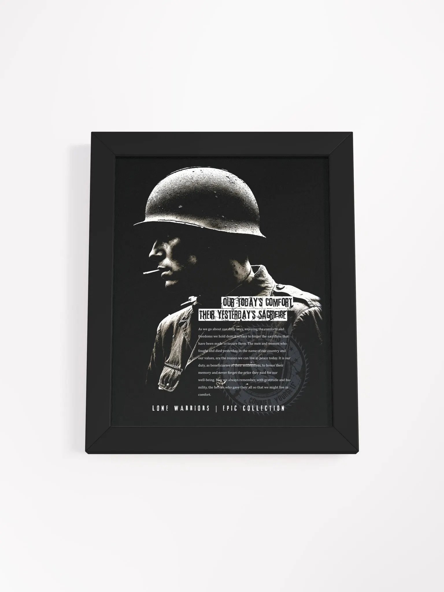 Our Today's Comfort - Their Yesterday's Sacrifice product image (1)