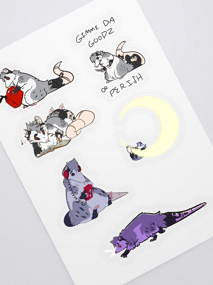 Classic Little Opossum Sticker Set product image (1)