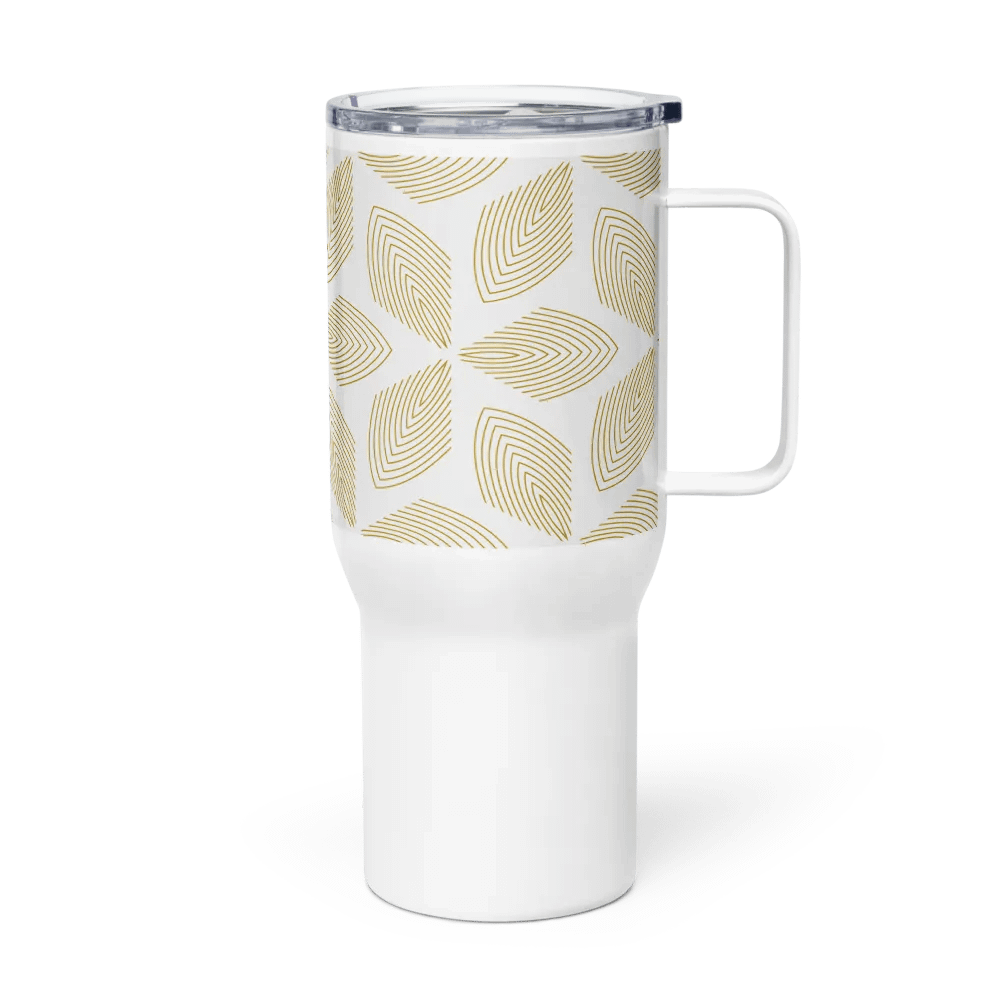 Golden Leaf Luxe – Insulated Mug with Handle product image (3)