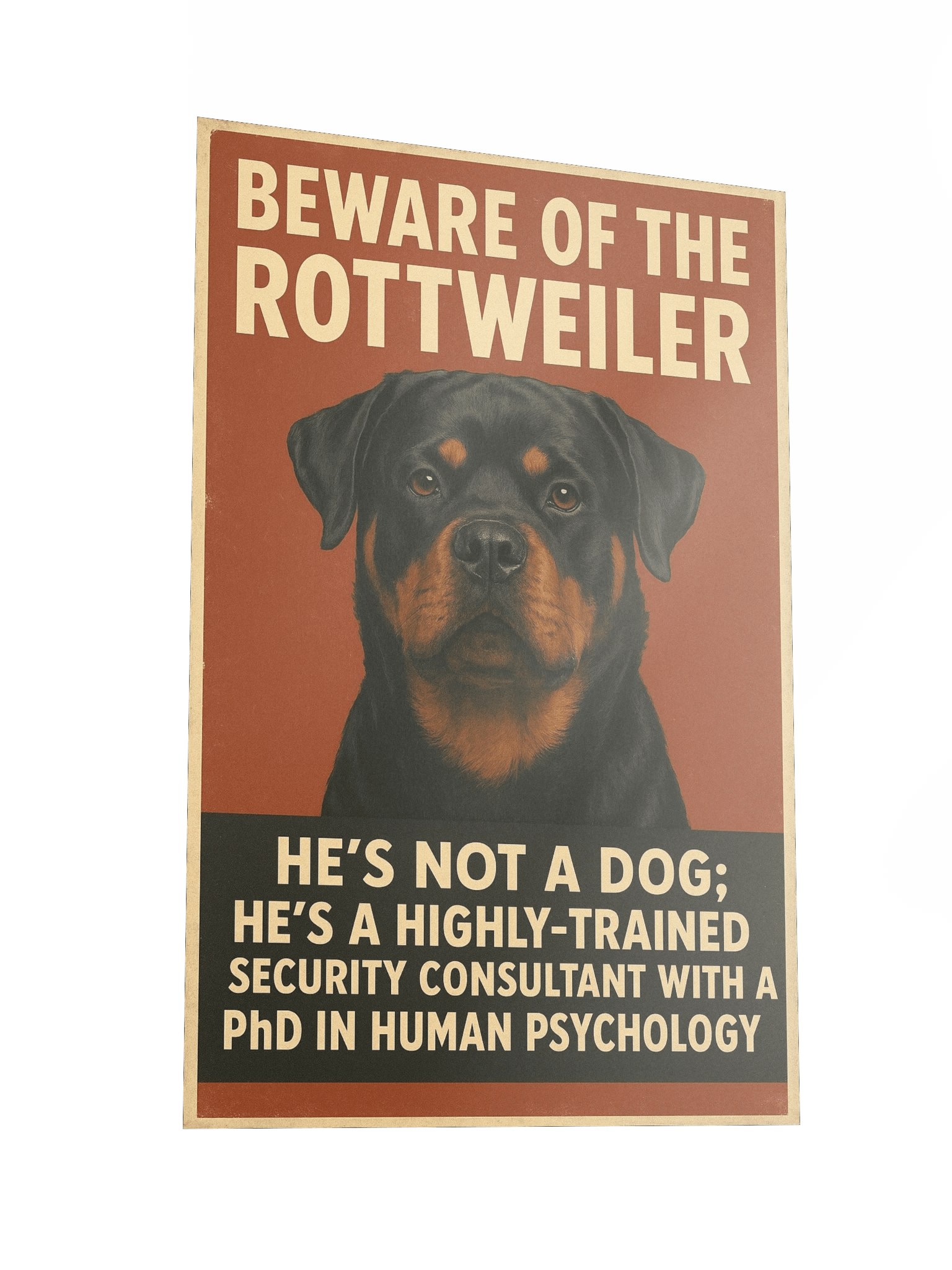 Beware of the Rottweiler Poster product image (4)