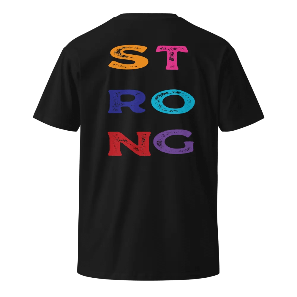 Vertically Aligned Letters Unisex T-Shirt product image (16)