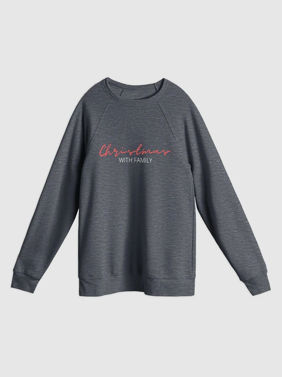 'Christmas with Family' Ultra-Soft Unisex Raglan Sweatshirt" product image (1)