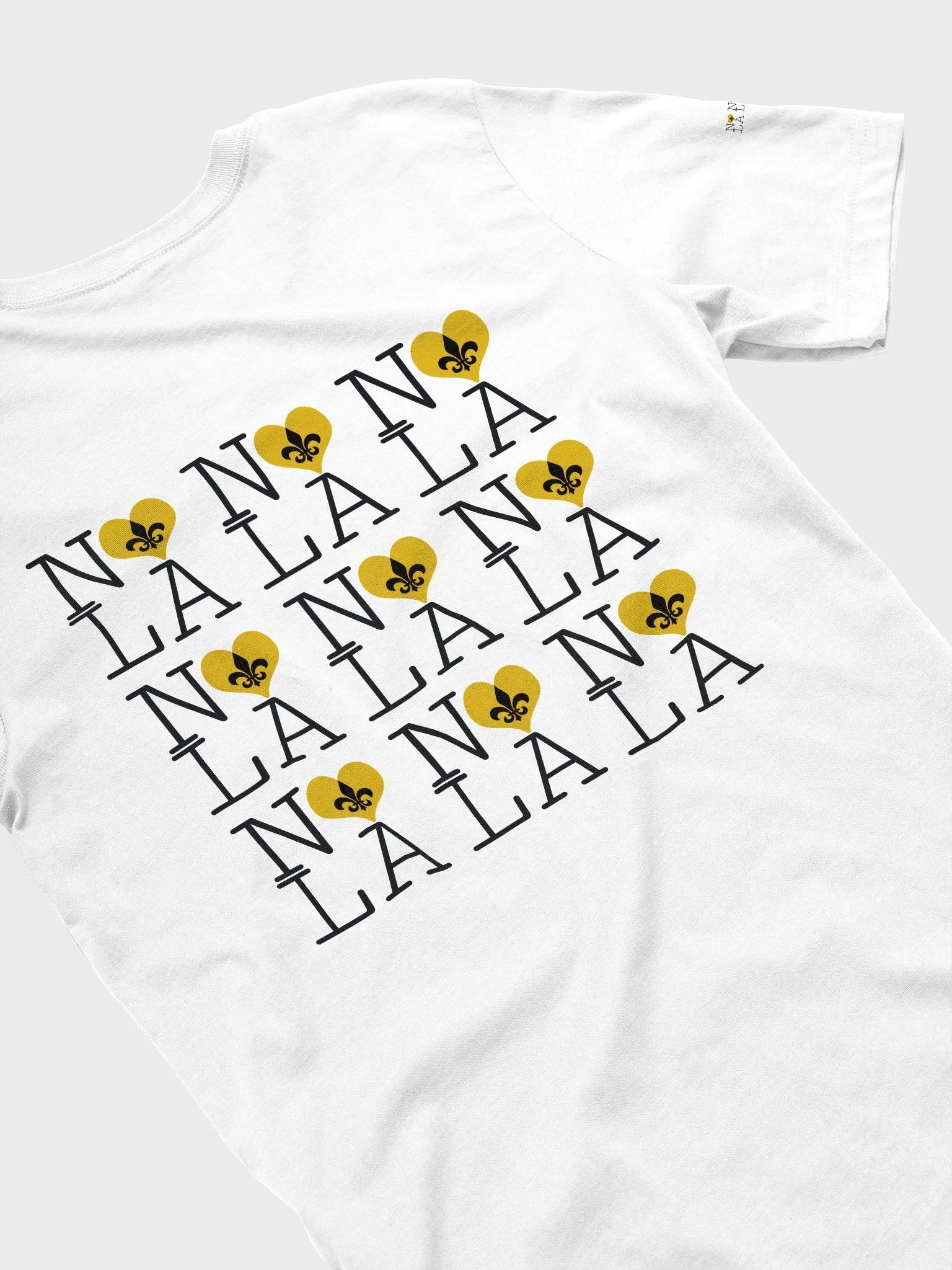 I LOVE NOLA **SUPERSOFT LEGACY TEE** (GOLD HEART LEGACY BACK + SLEEVES) product image (38)