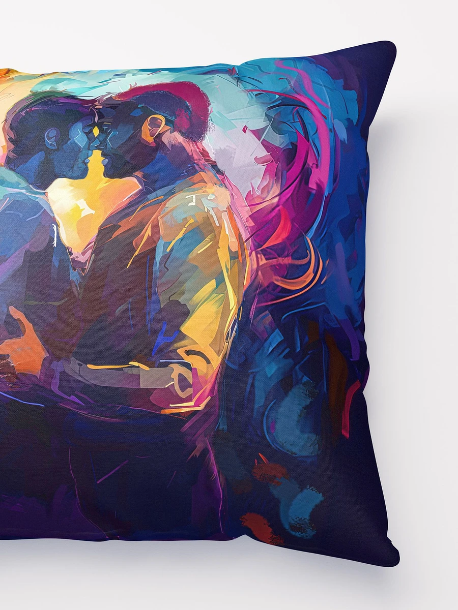 Two Men – Colorful Embrace Gay Throw Pillow product image (3)