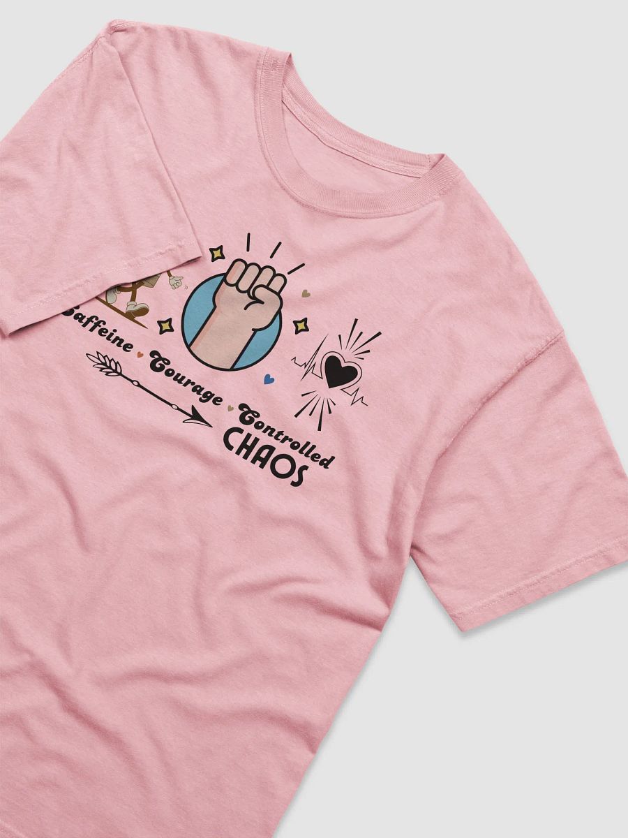 Caffeine, Courage, & Controlled Chaos Parkinson Comfort Colors T-shirt product image (4)