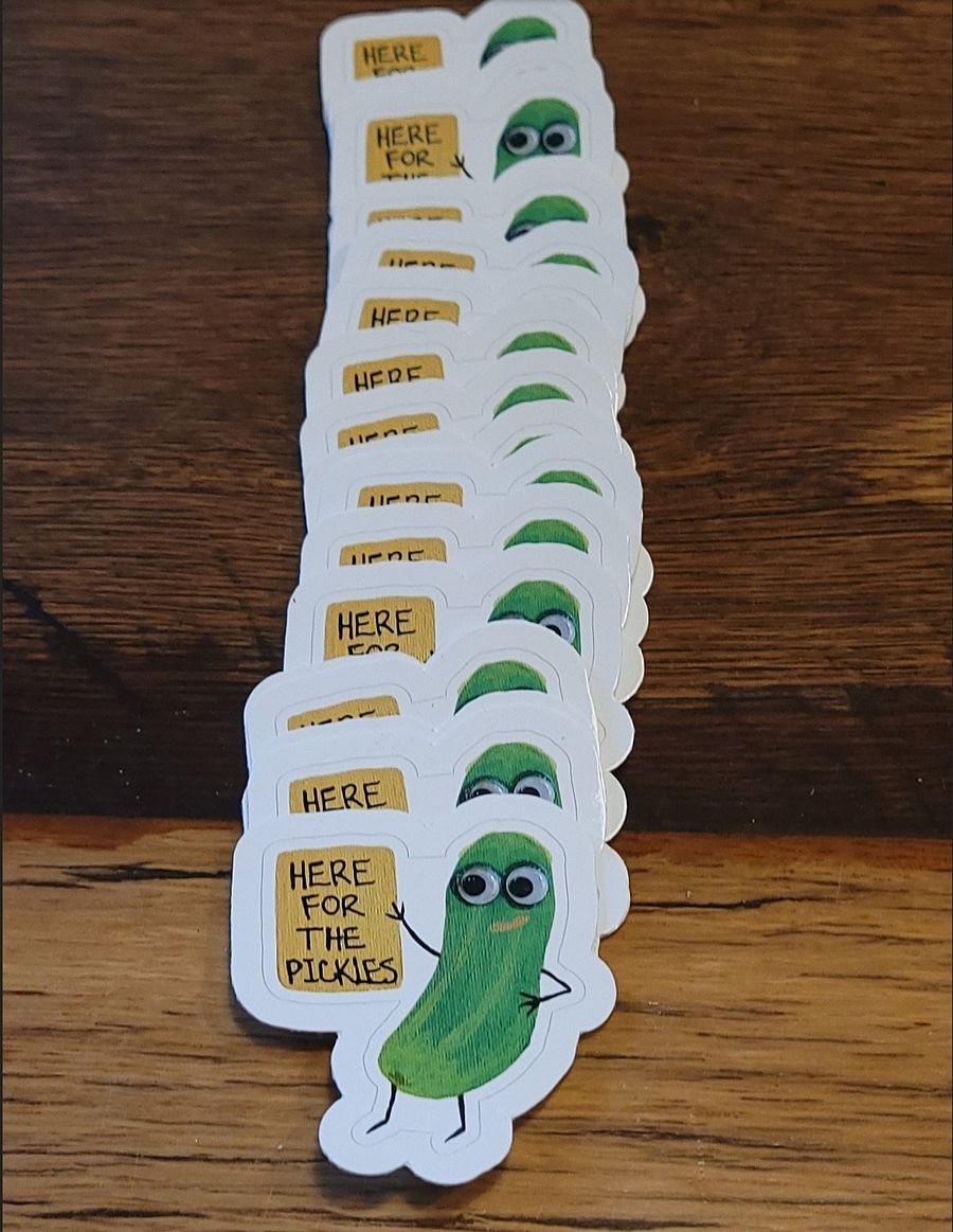 Here for the Pickles Die-Cut Stickers product image (2)