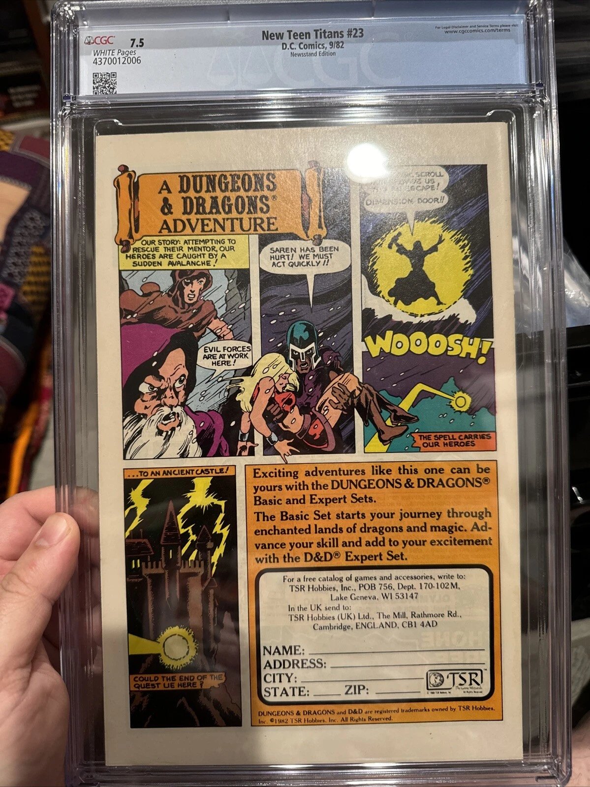New Teen Titans #23 (1982) | CGC 7.5 Newsstand | 1st Appearance of Blackfire & Adrian Chase (Vigilante) product image (2)