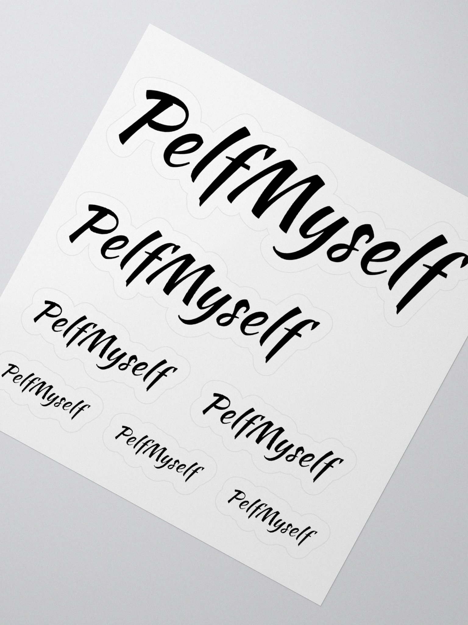 Pelfmyself kiss cut stickers (Multi sizes) product image (2)