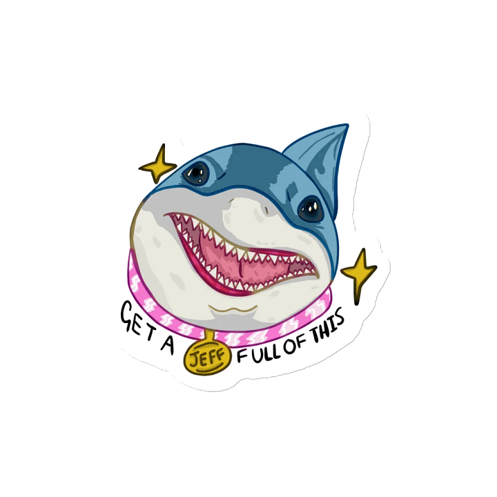 Jeff the Landshark Die-Cut Magnets product image (2)