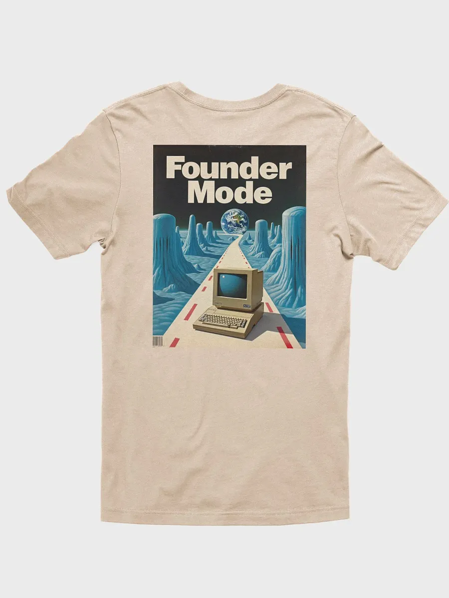 founder mode retro light t-shirt (100% cotton) product image (5)