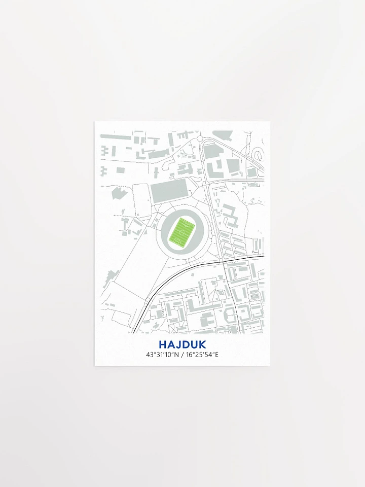 Hajduk Stadium Map Design Poster product image (1)