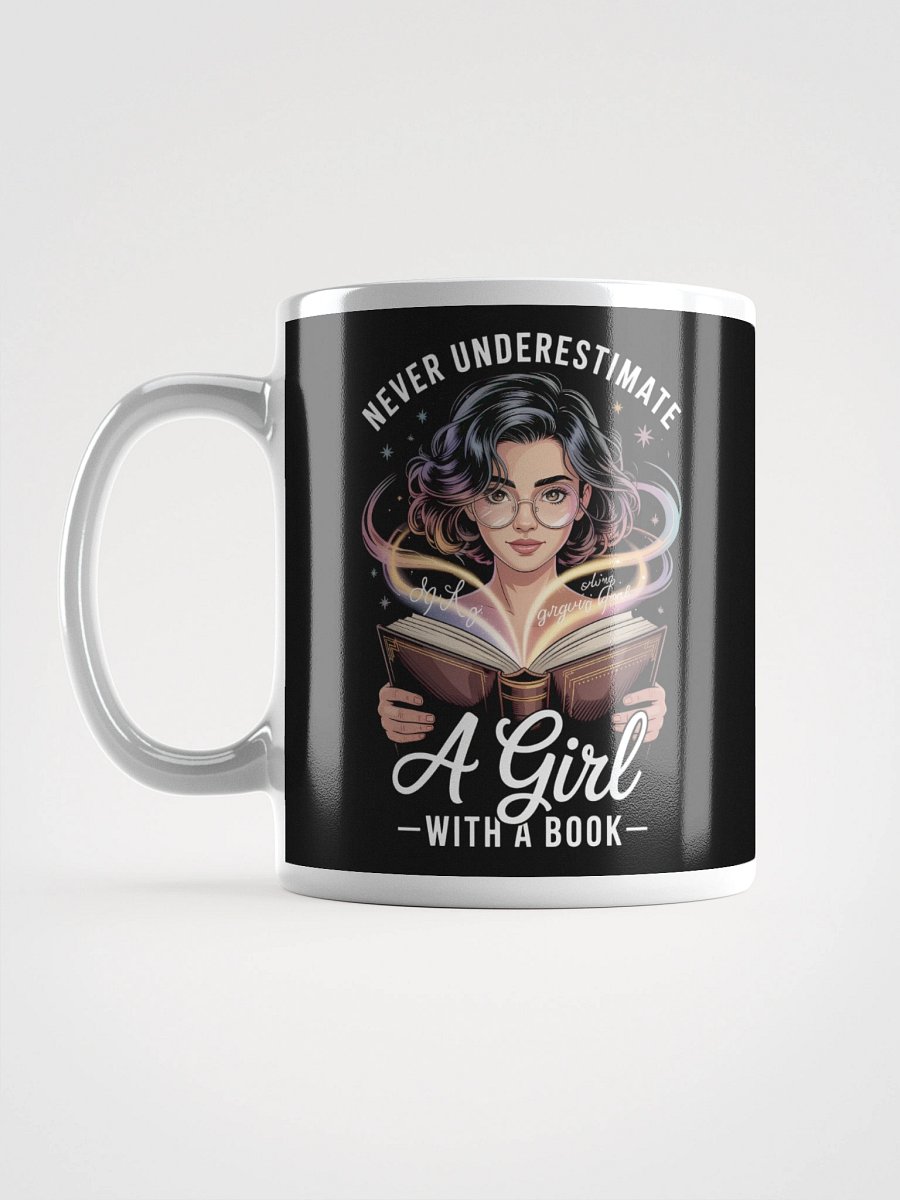 Never Underestimate a Girl with a Book – Empowering Book Lover Mug product image (6)