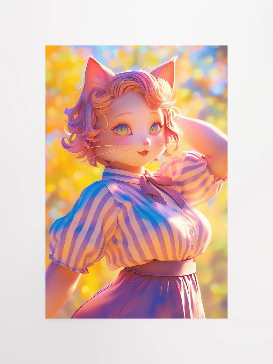 Golden Autumn Catgirl Poster product image (4)