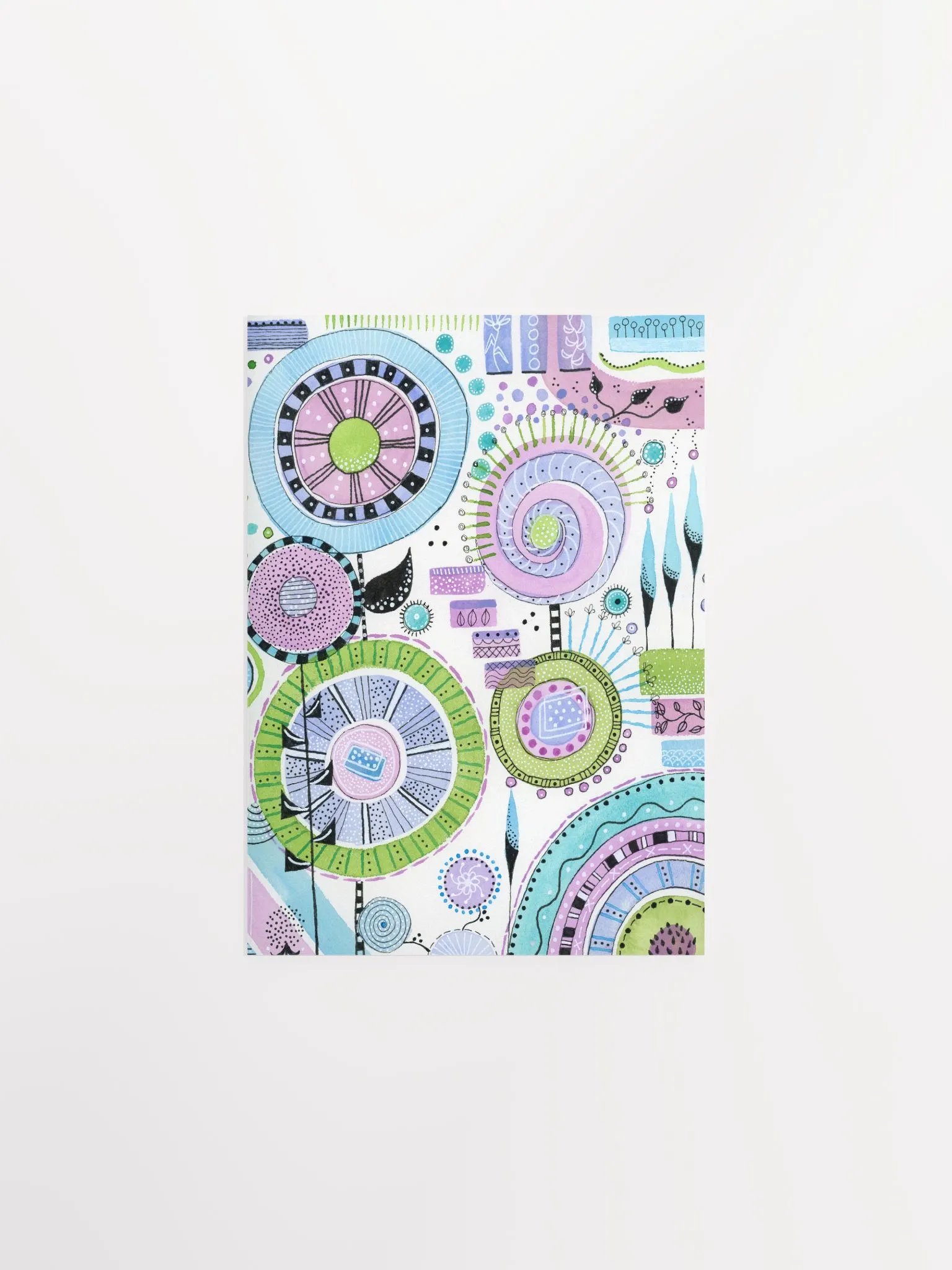 Whimsical Flower Spiral Dreams Poster product image (3)