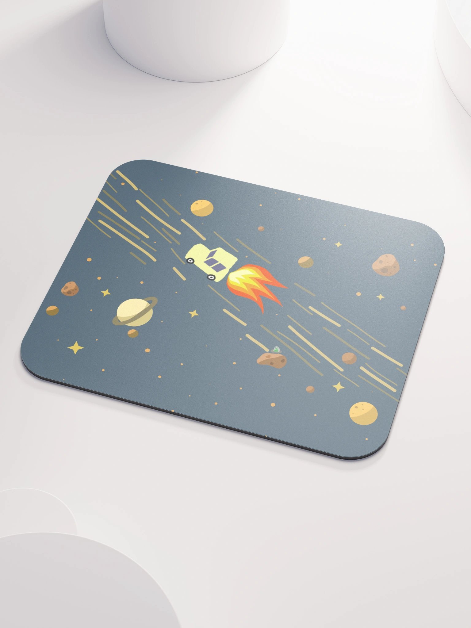 Night Sky Rocket Powered Cars Mousepad product image (3)