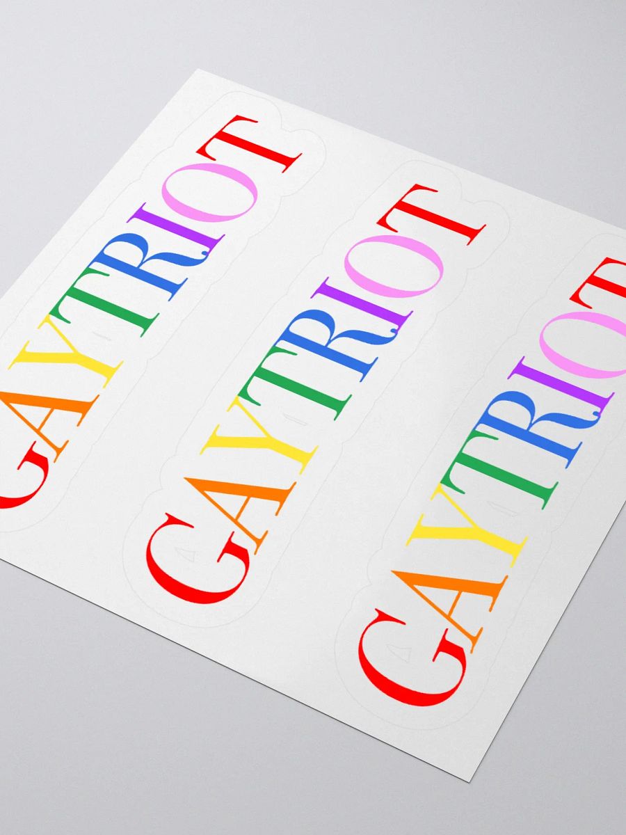 Gaytriot Kiss Cut Stickers product image (8)