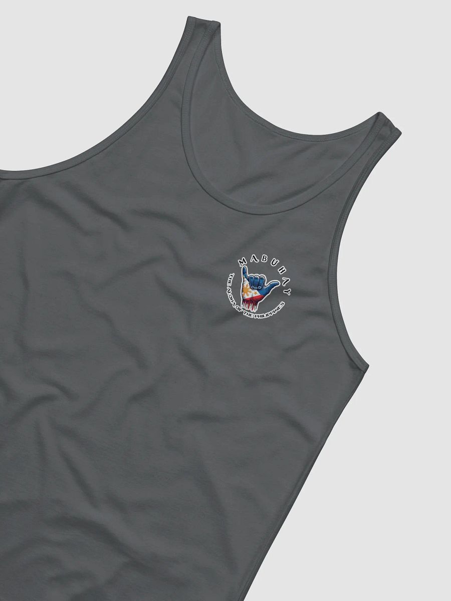 MABUHAY THE ALOHA OF THE PHILIPPINES MEN'S TANK TOP - SHAKA HANG LOOSE VIBES, SMALL FRONT LOGO, LARGE BACK LOGO product image (36)