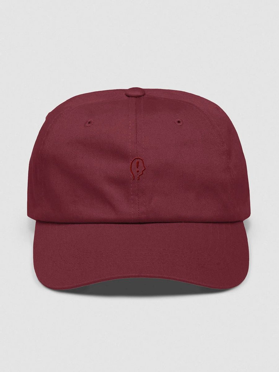 EXCLAIMING MENTALLY (sm. design, burgunfdy thread) classic dad hat product image (9)