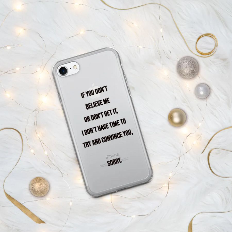 SATOSHI Quote - iPhone Clear Case product image (7)